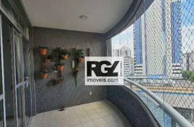 Apartamento com 4 dormitórios à venda, 202 m² por r$ 1.400.000,00 - pompéia - santos/sp