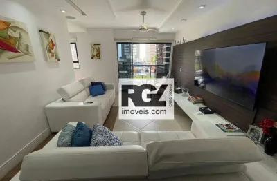 Apartamento com 3 dormitórios à venda, 131 m² por r$ 750.000,00 - jardim guaiuba - guarujá/sp