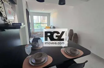 Apartamento com 2 dormitórios para alugar, 68 m² por r$ 4.800,00/mês - marapé - santos/sp
