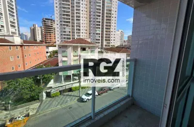 Apartamento com 2 dormitórios para alugar, 68 m² por r$ 4.400,00/mês - marapé - santos/sp