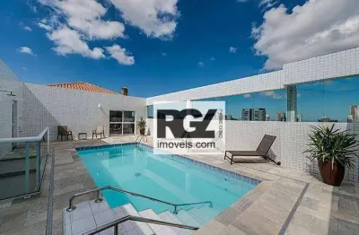 Apartamento com 2 dormitórios à venda, 74 m² por r$ 750.000,00 - embaré - santos/sp