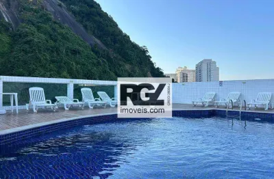 Cobertura com 3 dormitórios à venda, 140 m² por r$ 1.600.000,00 - marapé - santos/sp