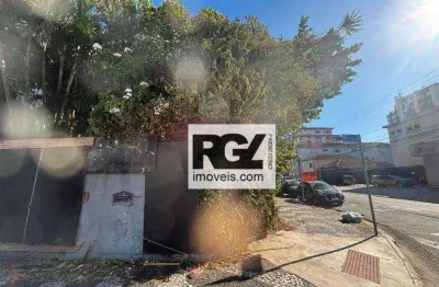 Terreno à venda, 272 m² por r$ 2.200.000,00 - embaré - santos/sp