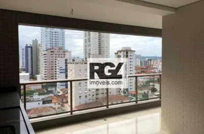 Apartamento com 2 dormitórios à venda, 127 m² por r$ 1.650.000,00 - boqueirão - santos/sp