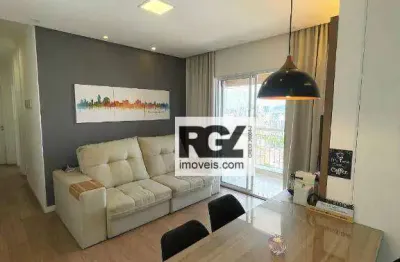 Apartamento com 2 dormitórios à venda, 64 m² por r$ 569.000,00 - estuário - santos/sp