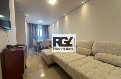 Apartamento com 2 dormitórios à venda, 52 m² por r$ 795.000,00 - embaré - santos/sp