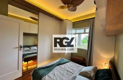 Apartamento com 1 dormitório à venda, 68 m² por r$ 710.000,00 - boqueirão - santos/sp