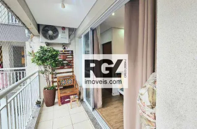 Apartamento com 1 dormitório à venda, 50 m² por r$ 380.000,00 - vila matias - santos/sp