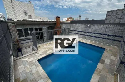 Cobertura com 2 dormitórios à venda, 189 m² por r$ 905.000,00 - embaré - santos/sp