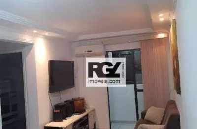 Apartamento com 2 dormitórios à venda, 70 m² por r$ 450.000,00 - aparecida - santos/sp