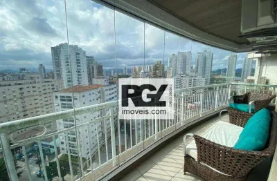 Apartamento com 3 dormitórios à venda, 199 m² por r$ 2.996.000,00 - ponta da praia - santos/sp