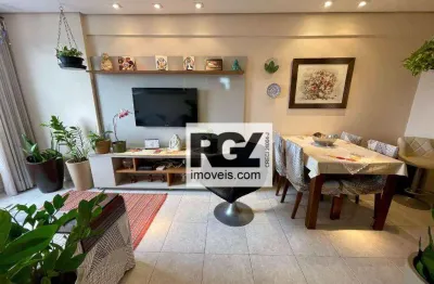 Apartamento com 1 dormitório à venda, 46 m² por r$ 450.000,00 - aparecida - santos/sp