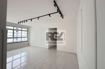 Apartamento com 2 dormitórios para alugar, 109 m² por r$ 4.500,00/ano - marapé - santos/sp