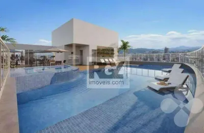 Apartamento com 2 dormitórios para alugar, 65 m² por r$ 6.900,02/mês - boqueirão - santos/sp