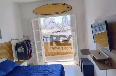 Apartamento com 1 dormitório à venda, 50 m² por r$ 530.000,00 - boqueirão - santos/sp
