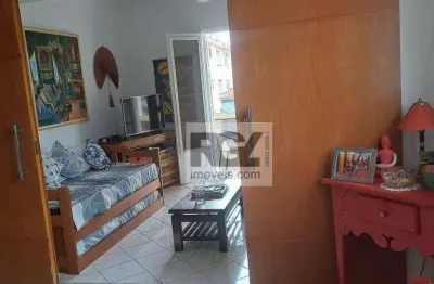 Apartamento com 2 dormitórios à venda, 84 m² por r$ 460.000,00 - embaré - santos/sp