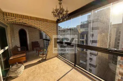 Cobertura penthouse vista mar com 4 dormitórios à venda, 268 m² por r$ 1.750.000 - aparecida - santos/sp
