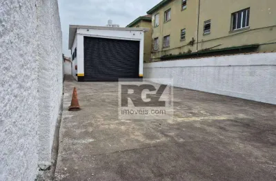 Galpão para alugar, 300 m² por r$ 13.000,00/mês - macuco - santos/sp