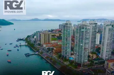 Apartamento com 3 dormitórios para alugar, 199 m² por r$ 14.000,00/mês - ponta da praia - santos/sp