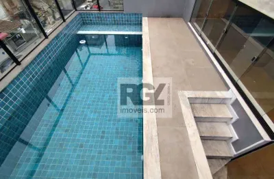 Casa com 3 dormitórios à venda, 280 m² por r$ 2.180.000,00 - embaré - santos/sp
