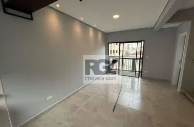 Village com 2 dormitórios para alugar, 116 m² por r$ 5.000,00/mês - marapé - santos/sp