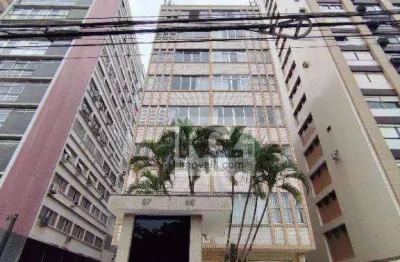 Kitnet com 1 dormitório para alugar, 22 m² por r$ 2.280,00/mês - campo grande - santos/sp
