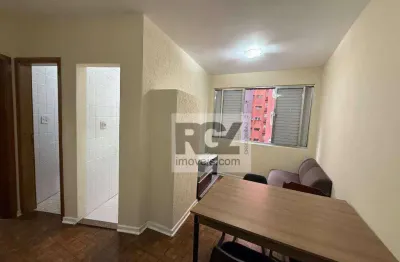 Apartamento com 1 dormitório para alugar, 73 m² por r$ 1.800,00/mês - itararé - são vicente/sp