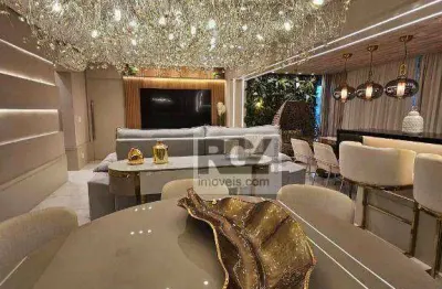 Apartamento com 3 dormitórios à venda, 132 m² por r$ 2.500.000,00 - ponta da praia - santos/sp