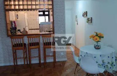 Apartamento com 2 dormitórios à venda, 78 m² por r$ 450.000,00 - josé menino - santos/sp