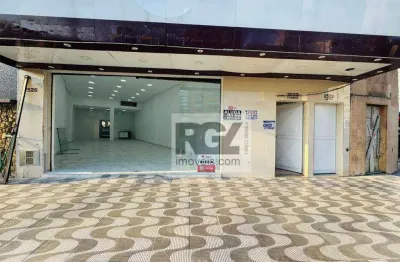 Loja para alugar, 100 m² por r$ 12.000,00/mês - ponta da praia - santos/sp