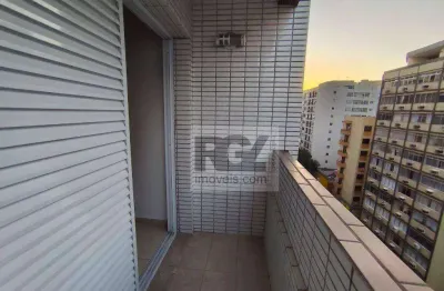 Kitnet com 1 dormitório para alugar, 47 m² por r$ 3.300,00/mês - gonzaga - santos/sp