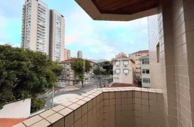 Apartamento com 2 dormitórios à venda, 115 m² por r$ 660.000,00 - embaré - santos/sp