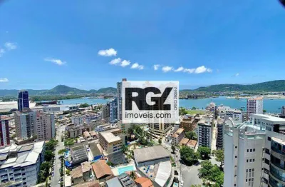 Apartamento com 2 dormitórios para alugar, 77 m² por r$ 6.000,00/mês - ponta da praia - santos/sp