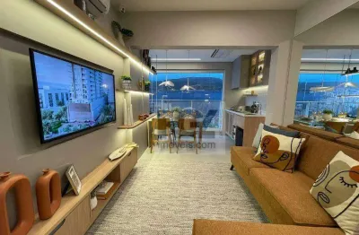 Apartamento com 2 dormitórios à venda, 96 m² por r$ 1.750.000,00 - embaré - santos/sp