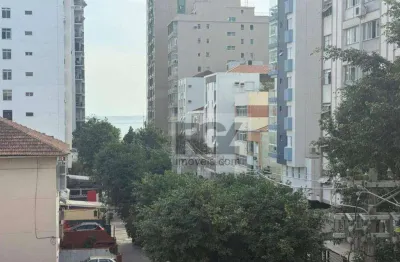 Apartamento sala living na quadra do marpara alugar, 37 m² por r$ 2.380/mês - aparecida - santos/sp