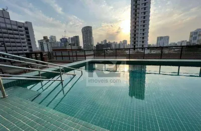 Apartamento com 1 dormitório para alugar, 74 m² por r$ 6.000,00/mês - embaré - santos/sp