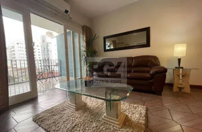 Apartamento com 2 dormitórios para alugar, 110 m² por r$ 6.000,00/mês - gonzaga - santos/sp