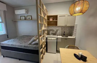 Kitnet com 1 dormitório à venda, 27 m² por r$ 340.000,00 - ponta da praia - santos/sp