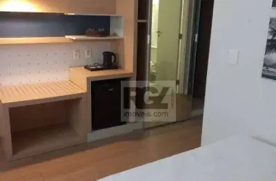 Apartamento com 1 dormitório à venda, 25 m² por r$ 380.000,00 - gonzaga - santos/sp