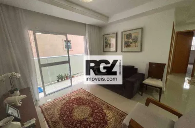 Apartamento com 2 dormitórios à venda, 72 m² por r$ 625.000,00 - aparecida - santos/sp