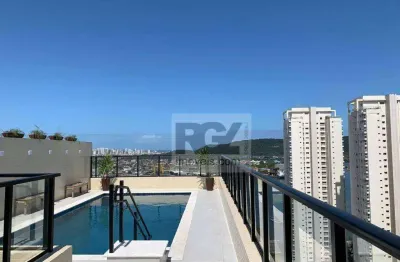 Apartamento com 2 dormitórios para alugar, 65 m² por r$ 7.000,00/mês - ponta da praia - santos/sp