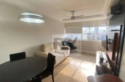 Apartamento com 2 dormitórios à venda, 67 m² por r$ 580.000,00 - boqueirão - santos/sp