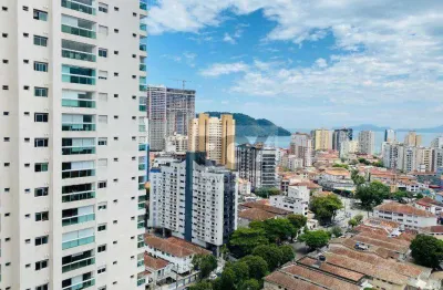 Apartamento com 2 dormitórios para alugar, 77 m² por r$ 5.500,00/mês - ponta da praia - santos/sp