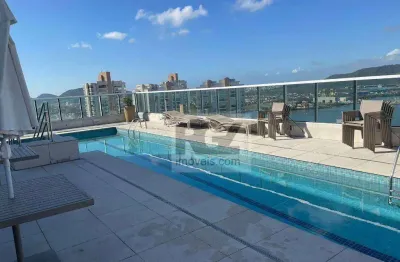 Apartamento com 1 dormitório para alugar, 50 m² por r$ 4.800,00/mês - ponta da praia - santos/sp