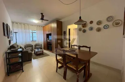 Apartamento com 2 dormitórios para alugar, 87 m² por r$ 3.200,00/mês - aparecida - santos/sp