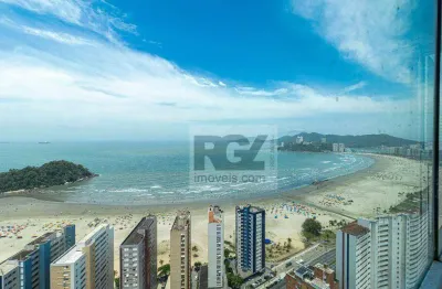 Cobertura duplex com 3 dormitórios à venda, 258 m² por r$ 3.500.000 - josé menino - santos/sp