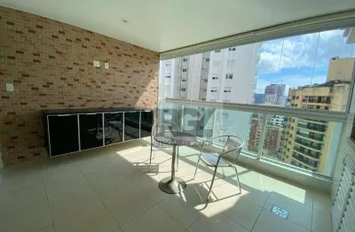 Apartamento com 3 dormitórios para alugar, 123 m² por r$ 9.200,00/mês - ponta da praia - santos/sp