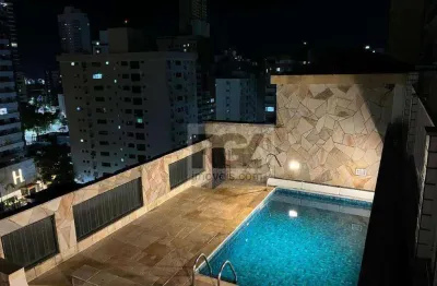 Cobertura com 4 dormitórios à venda, 361 m² por r$ 2.490.000,00 - ponta da praia - santos/sp