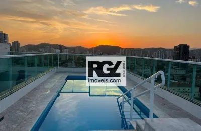 Apartamento com 2 QUARTOS (1 SUÍTE) - LAZER COMPLETO - à venda, 65 m² por R$ 570.000 - Macuco - Santos/SP