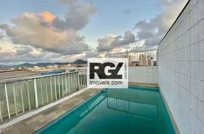 Cobertura com 4 dormitórios à venda, 305 m² por r$ 1.650.000,00 - aparecida - santos/sp